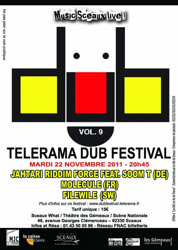 Flyer Telerama Dub Festival